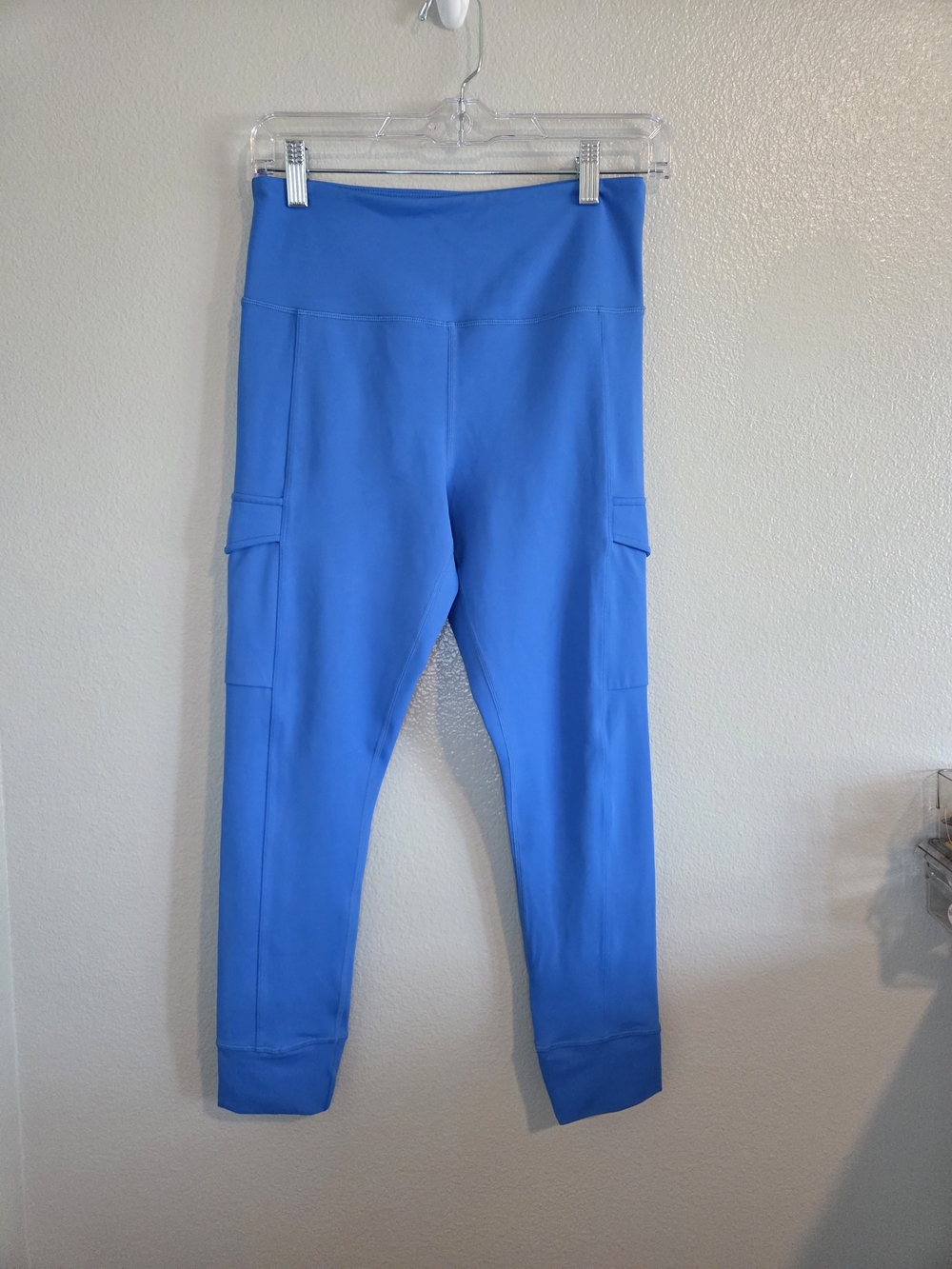ZYIA Bright Blue High-Waist Cargo Joggers Size 6-8